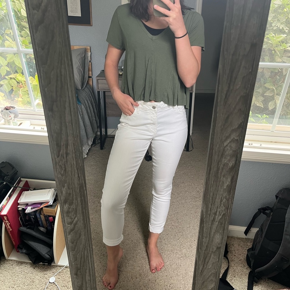 Old Navy Women's White skinny Jeans